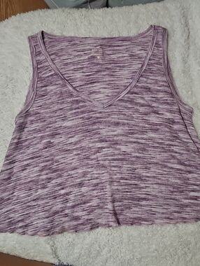 Hollister Lavender Space-Dye V-Neck Tank